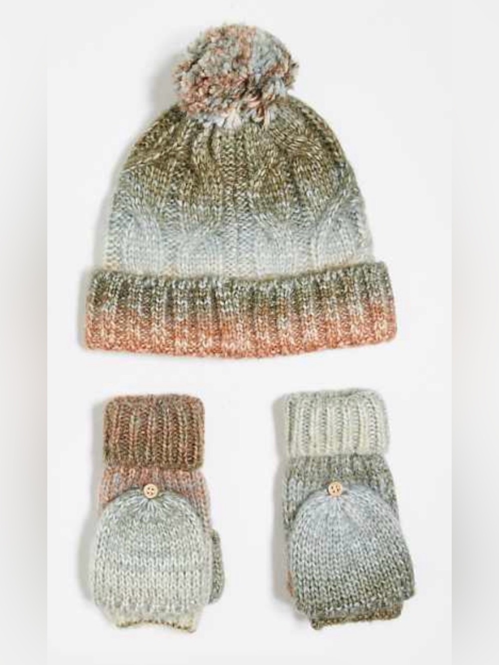 Free People Rainbow Run Hat & Glove Set